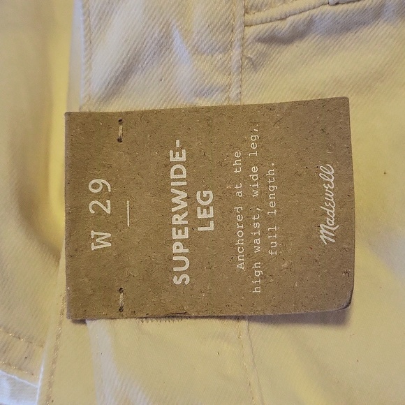 Madewell Superwide Leg - Drawstring Edition 29 NWT - Picture 10 of 14